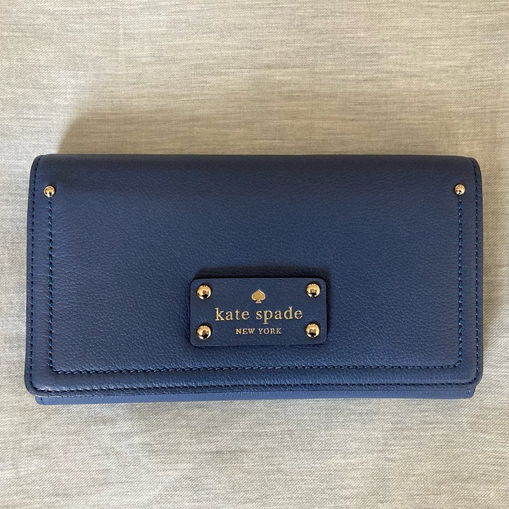 NWOT Kate Spade Blue Clutch